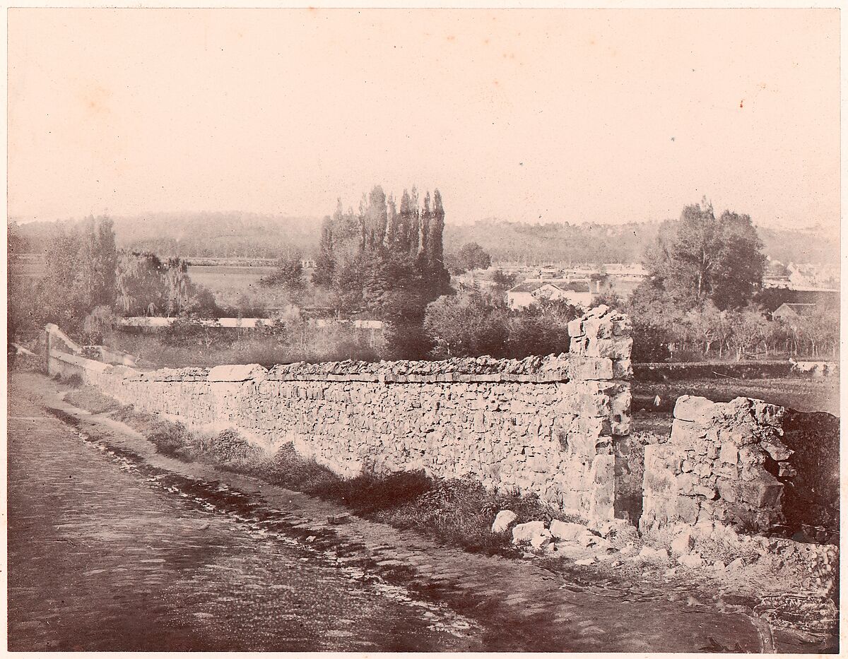 Vue prise dans la vallée de Changy, aux environs de Fontainebleau, Unknown (French), Salted paper print (Blanquart-Évrard process) from paper negative 