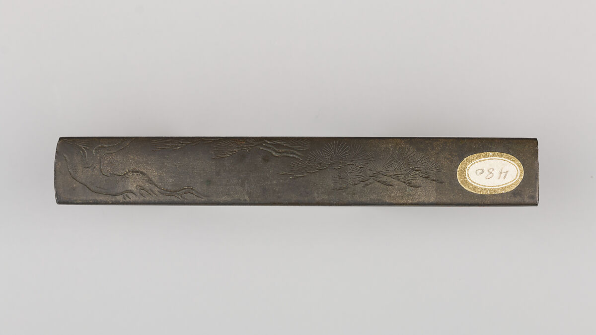 Knife Handle (Kozuka), Copper-gold alloy (shakudō), gold, copper, silver, copper-silver alloy (shibuichi), Japanese