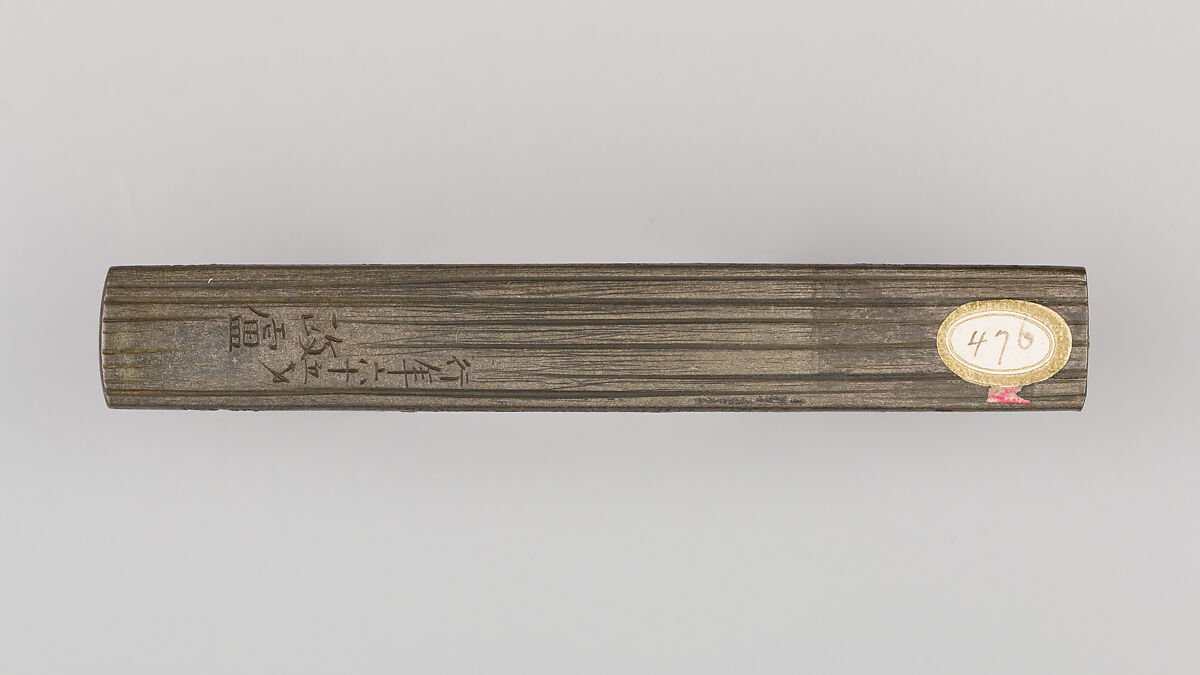 Knife Handle (Kozuka), Iwama Masayoshi (Japanese, 1764–1837), Copper-silver alloy (shibuichi), gold, copper-gold alloy (shakudō), Japanese