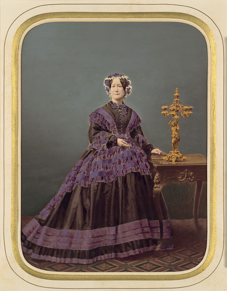 Mary Carrick Riggs, Dresden, Unknown (German), Albumen silver print with applied color 