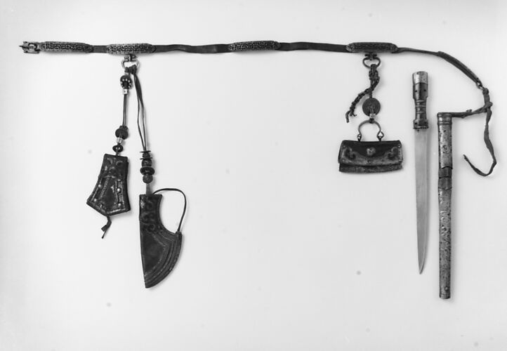 Dagger with Sheath, Belt, and Accessories