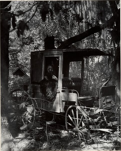 The Sinister Old Lady, Clarence John Laughlin (American, 1905–1985), Gelatin silver print 