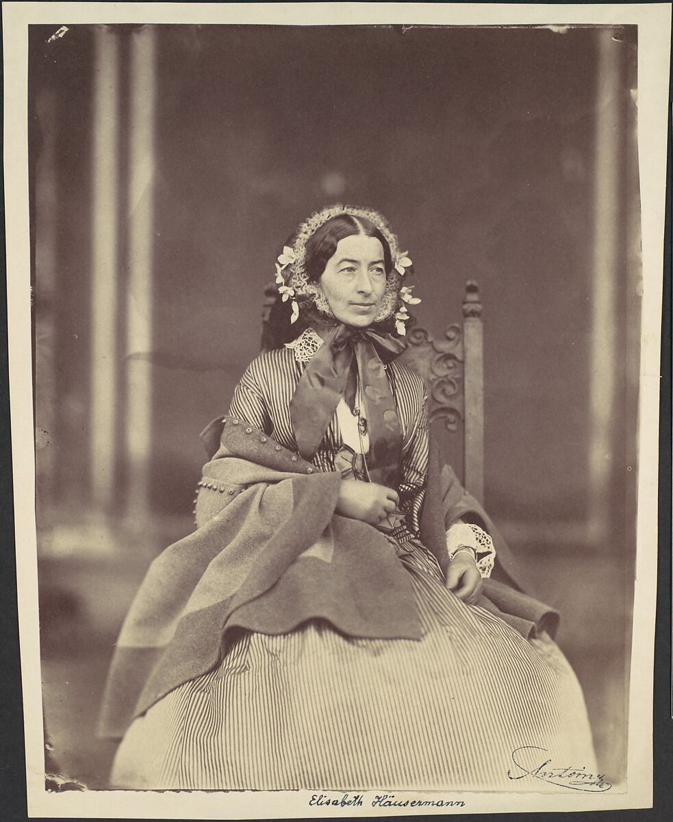 Elisabeth Häusermann, Franz Antoine (Austrian, Vienna 1815–1886 Vienna), Albumen silver print from glass negative 