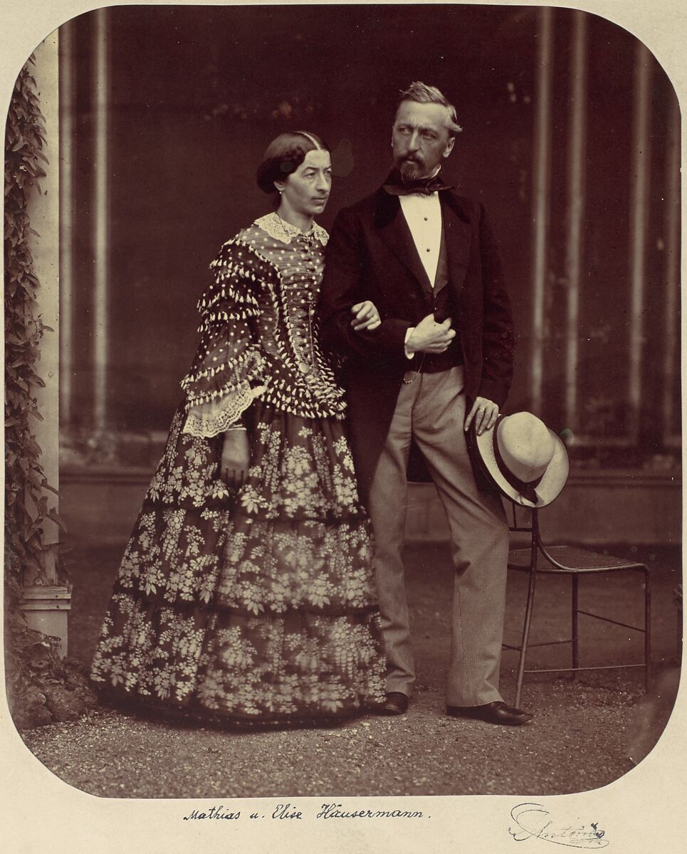 Mathias und Elise Häusermann, Franz Antoine (Austrian, Vienna 1815–1886 Vienna), Albumen silver print from glass negative 