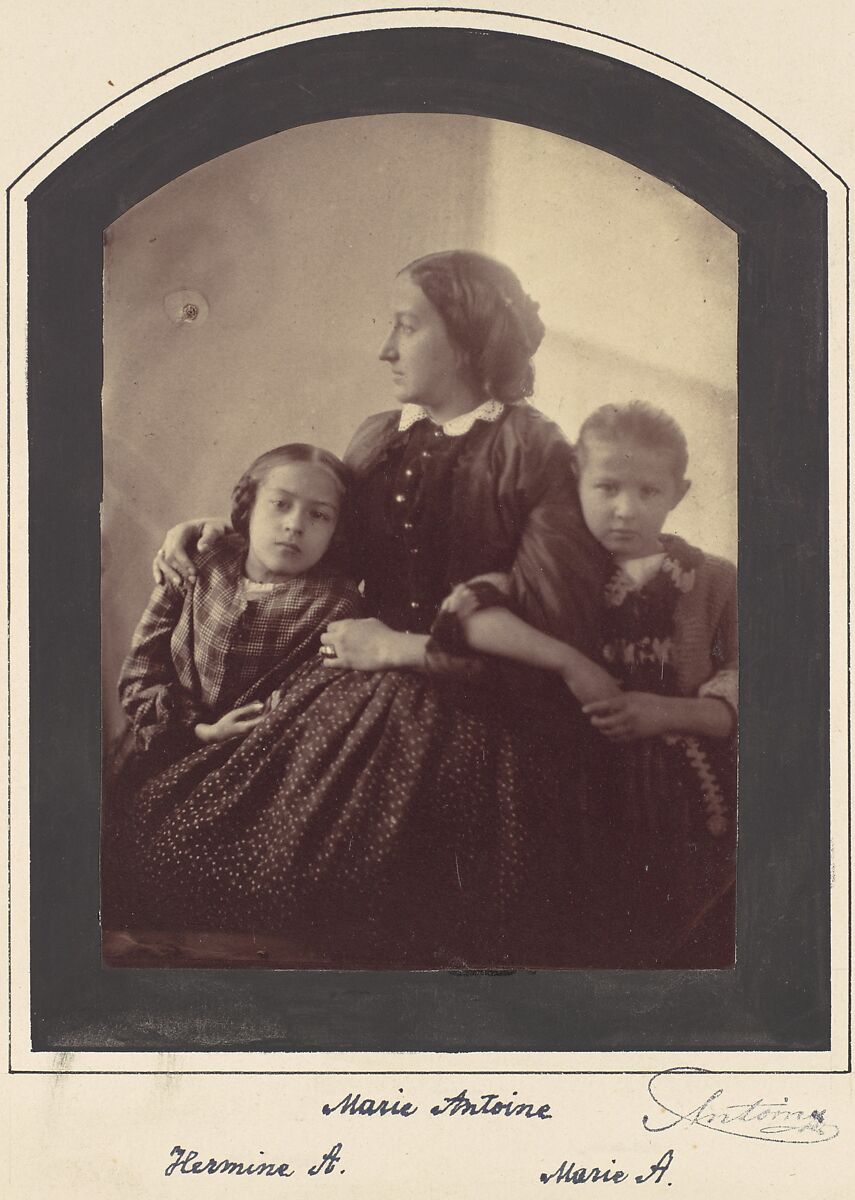 Hermine, Marie and Marie Antoine., Franz Antoine (Austrian, Vienna 1815–1886 Vienna), Albumen silver print from glass negative 