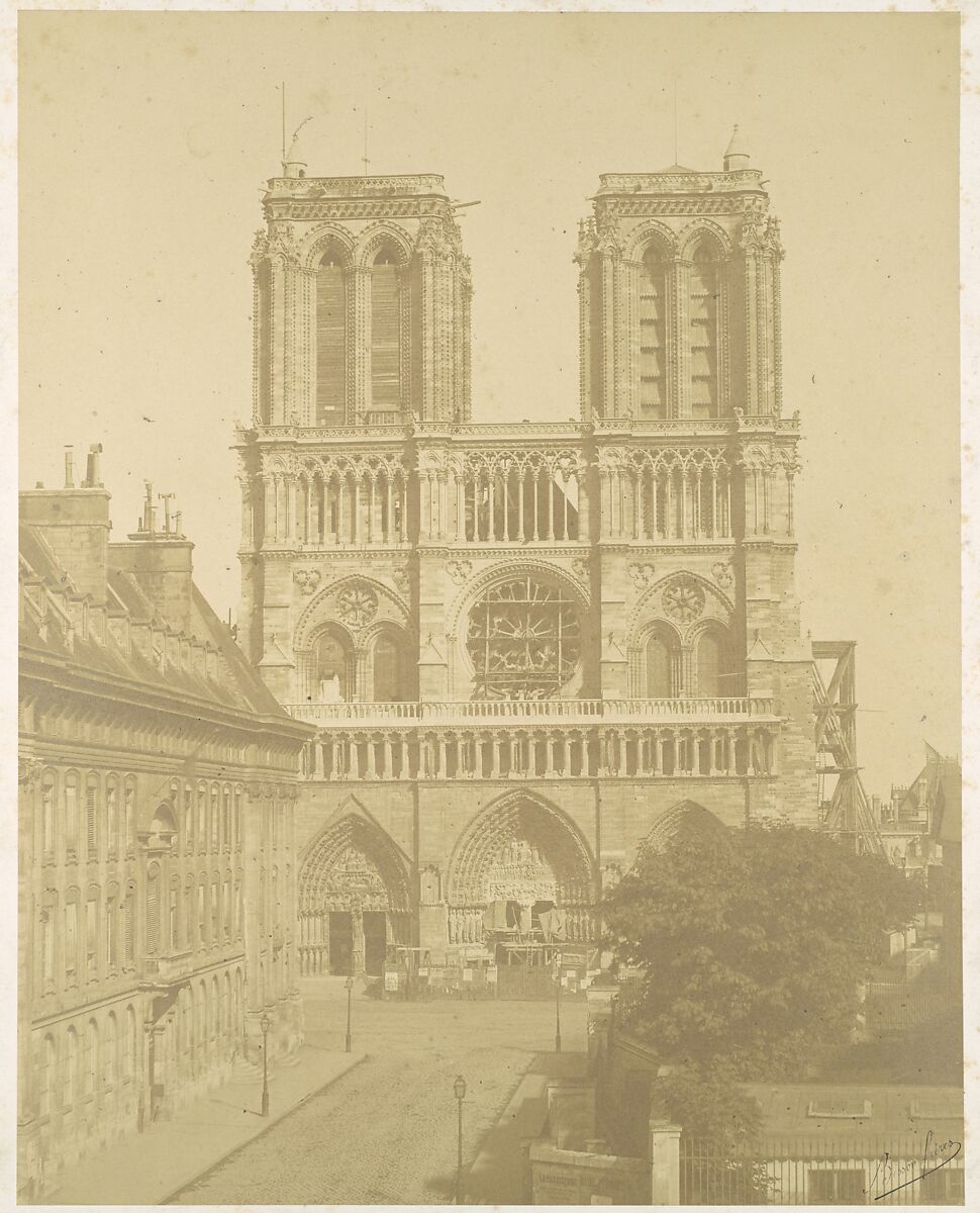 Notre Dame, Paris, Bisson Frères (French, active 1852–1863), Albumen silver print 