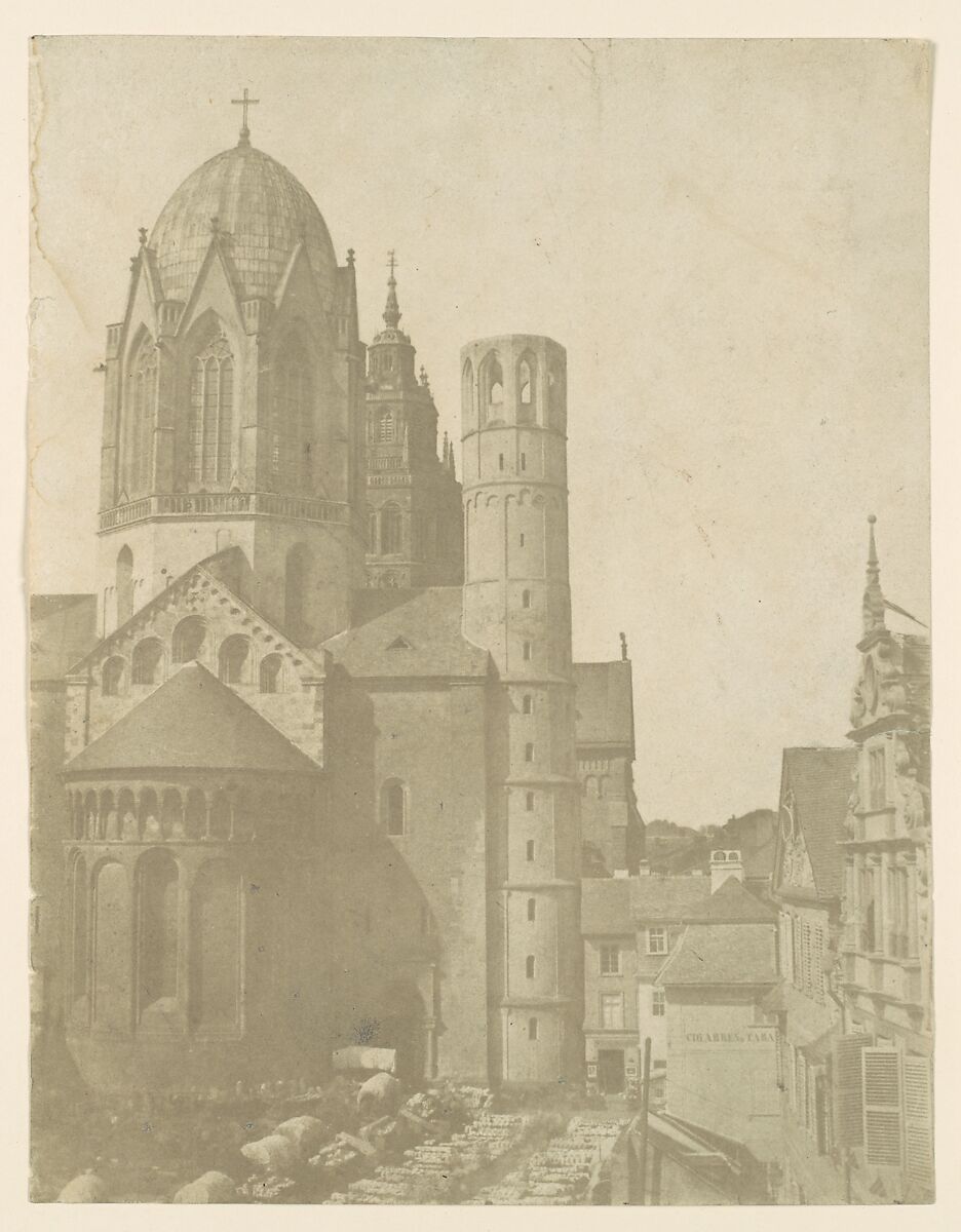 [Cathedral at Mainz], Unknown (German), Salted paper print from paper negative 