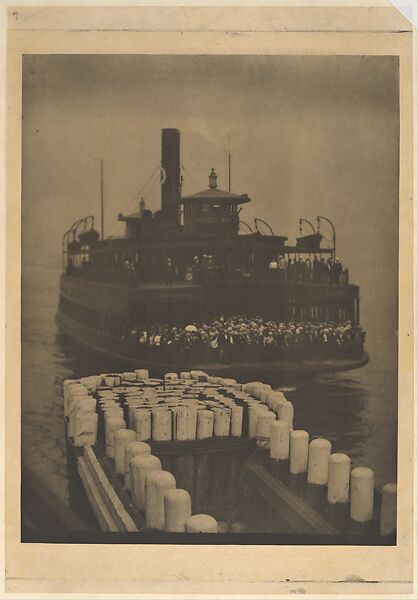 After Working Hours - The Ferry Boat, Alfred Stieglitz (American, Hoboken, New Jersey 1864–1946 New York), Photogravure 