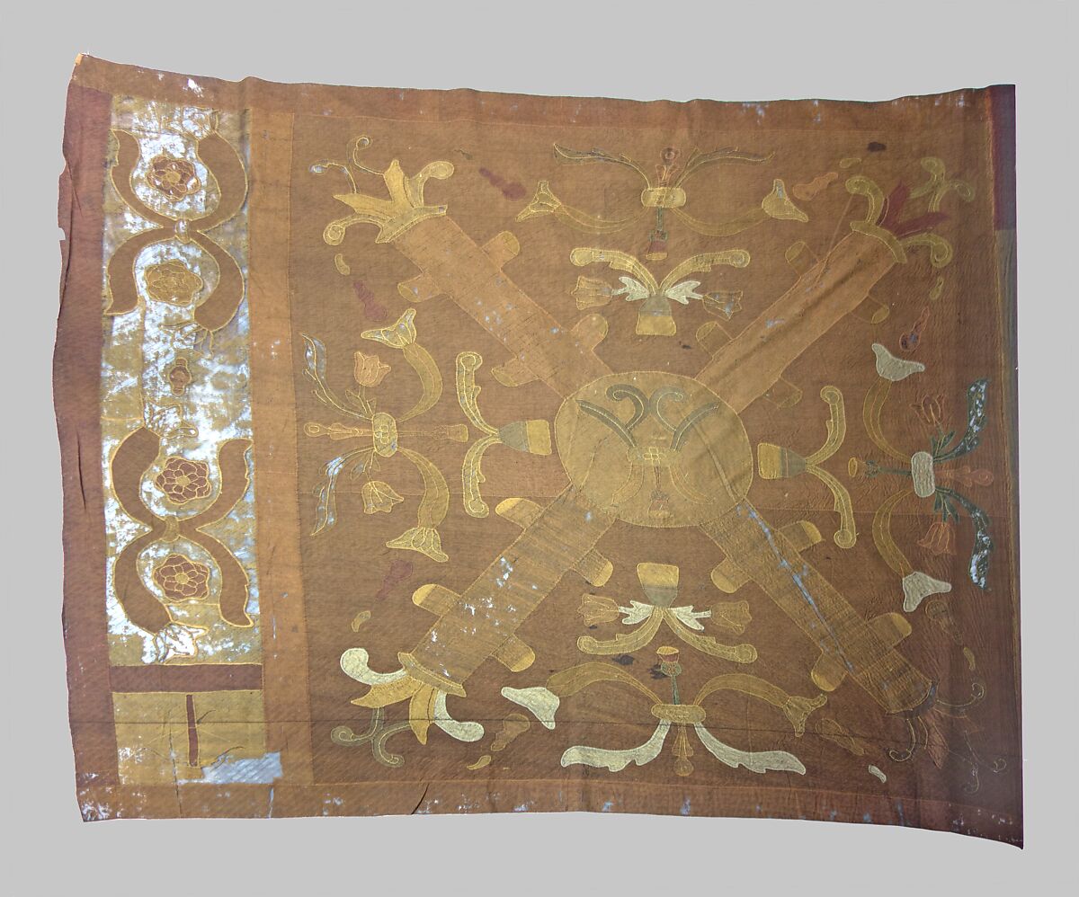 Corporation Banner of Crossbow Guild, Silk, Flemish 