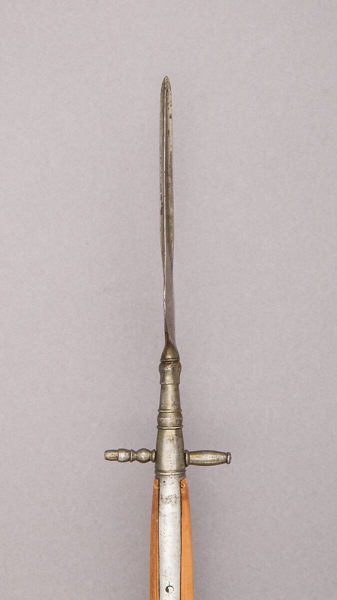 Banner with Shaft, Wood, steel, silk, gold, French