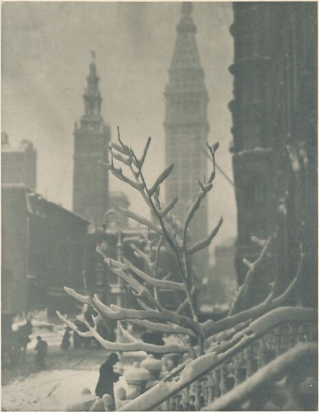 Two Towers - New York, Alfred Stieglitz (American, Hoboken, New Jersey 1864–1946 New York), Photogravure 