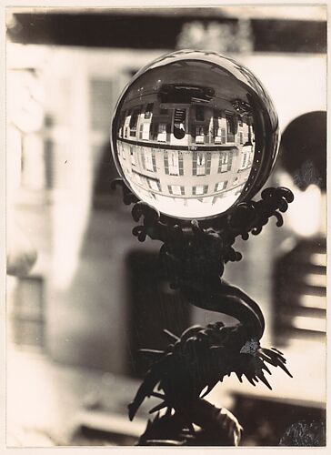 [Crystal Ball on Sill, West Cedar Street, Beacon Hill, Boston, Massachusetts]