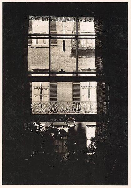 [Window with Crystal Ball on Sill, West Cedar Street, Boston, Massachusetts], Walker Evans (American, St. Louis, Missouri 1903–1975 New Haven, Connecticut), Gelatin silver print 