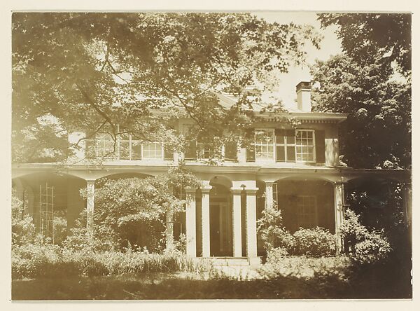 [Victorian Architecture: Two Story House with Squared and Paired Columns], Walker Evans (American, St. Louis, Missouri 1903–1975 New Haven, Connecticut), Gelatin silver print 