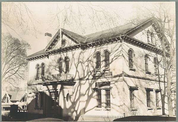 [Victorian Architecture: Two Story Italianate Revival Building: Insurance Office], Walker Evans (American, St. Louis, Missouri 1903–1975 New Haven, Connecticut), Gelatin silver print 