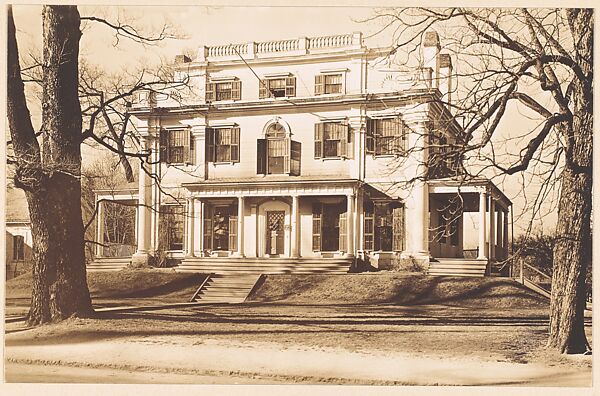 [Greek Revival House with Side Porches, Dedham, Massachusetts]