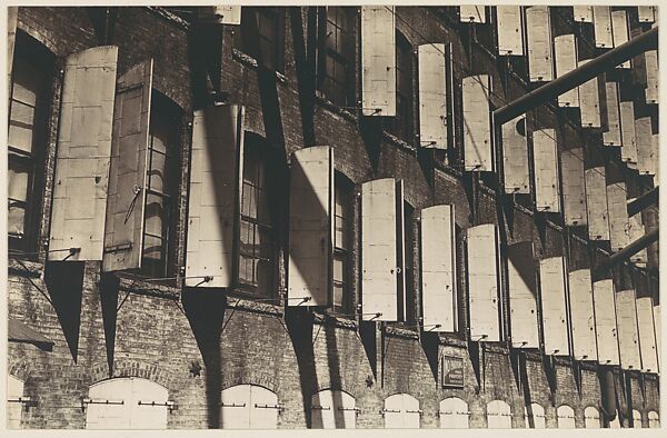 [Shuttered Windows of Shoe Factory, Lynn, Massachusetts], Walker Evans (American, St. Louis, Missouri 1903–1975 New Haven, Connecticut), Gelatin silver print 