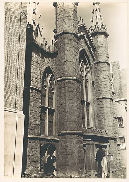 [First Methodist Church, Temple Street, Beacon Hill, Boston], Walker Evans (American, St. Louis, Missouri 1903–1975 New Haven, Connecticut), Gelatin silver print 
