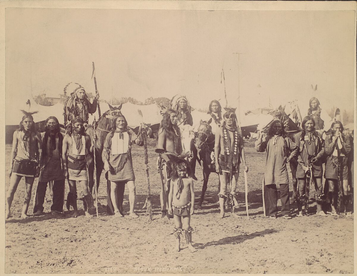 Sioux Indians, Unknown (American), Albumen silver print 