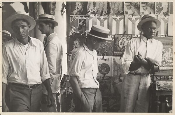 People in Downtown Havana, Walker Evans (American, St. Louis, Missouri 1903–1975 New Haven, Connecticut), Gelatin silver print 