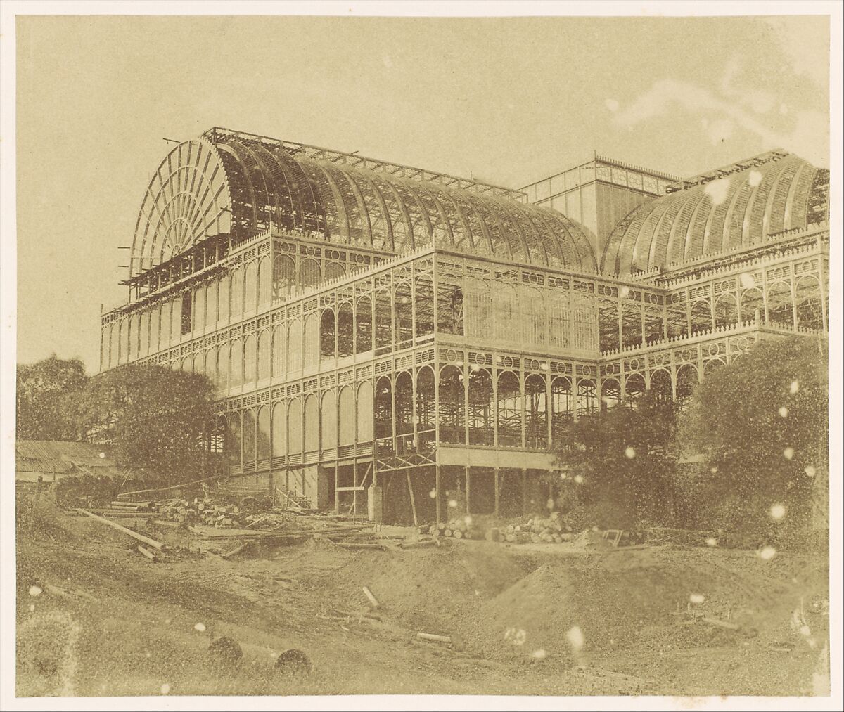 Progress of the Crystal Palace at Sydenham, Philip Henry Delamotte (British, 1821–1889), Albumen silver prints