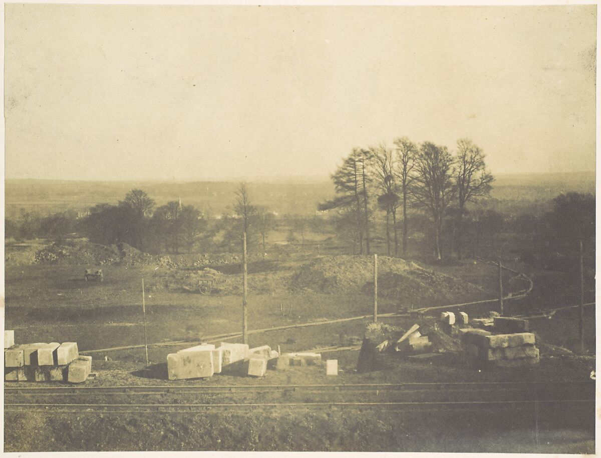 [The Grounds Looking Towards Penge], Philip Henry Delamotte (British, 1821–1889), Albumen silver print from glass negative 