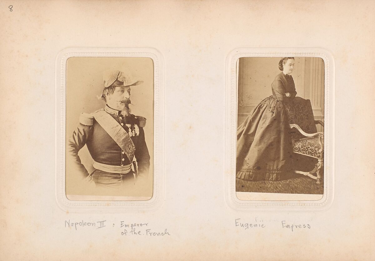 [Carte-de-Visite Album of Prominent Personages], Mayer &amp; Pierson (French), Albumen silver prints 