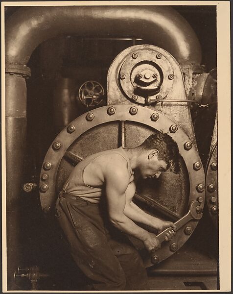 Steamfitter, Lewis Hine (American, 1874–1940), Gelatin silver print 