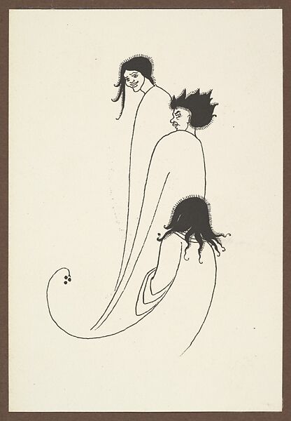 Grotesques by Aubrey Beardsley. Facsimile Platinum Prints by Frederick H. Evans from the Twelve Original Drawings in His Collection with a Portrait Frontispiece, Frederick H. Evans (British, London 1853–1943 London), Platinum prints
