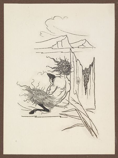 Grotesques by Aubrey Beardsley. Facsimile Platinum Prints by Frederick H. Evans from the Twelve Original Drawings in His Collection with a Portrait Frontispiece, Frederick H. Evans (British, London 1853–1943 London), Platinum prints