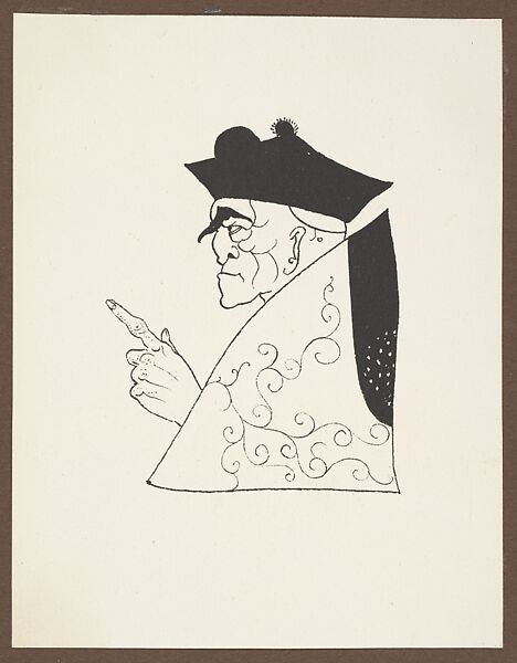 Grotesques by Aubrey Beardsley. Facsimile Platinum Prints by Frederick H. Evans from the Twelve Original Drawings in His Collection with a Portrait Frontispiece, Frederick H. Evans (British, London 1853–1943 London), Platinum prints