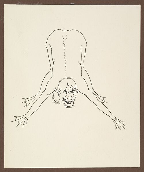 Grotesques by Aubrey Beardsley. Facsimile Platinum Prints by Frederick H. Evans from the Twelve Original Drawings in His Collection with a Portrait Frontispiece, Frederick H. Evans (British, London 1853–1943 London), Platinum prints