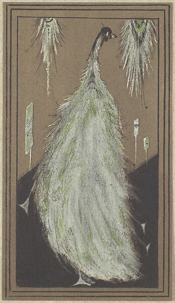 [Peacock], Frederick H. Evans (British, London 1853–1943 London), Lithograph 