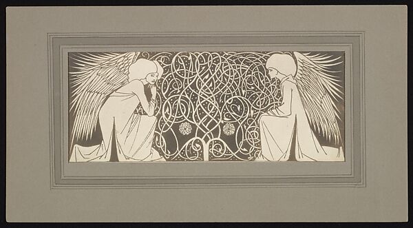 [Angels with Interlace], Frederick H. Evans (British, London 1853–1943 London), Platinum print 