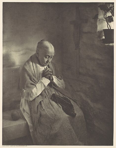 Old Woman Praying, Rudolph Eickemeyer, Jr. (American, 1862–1932), Photogravure 