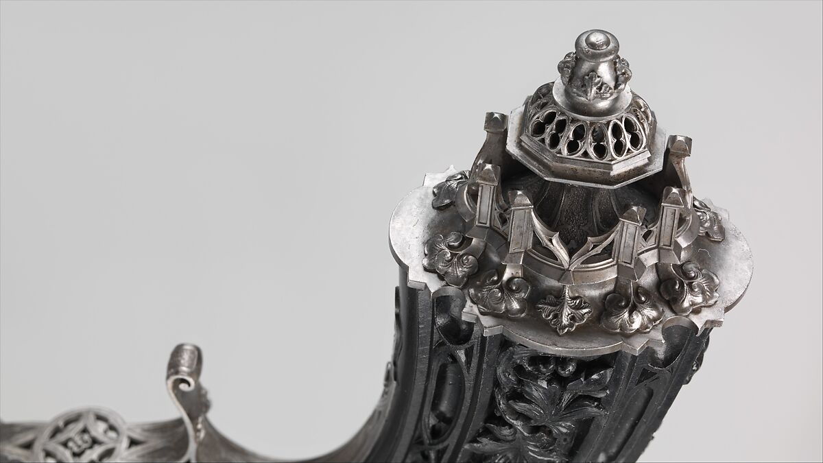 Pair of Percussion Target Pistols Made for Display at the 1844 Exposition des Produits de l'Industrie in Paris, Signed by Alfred Gauvain (French, Paris 1801–1889 Paris), Steel, wood (ebony), French, Paris