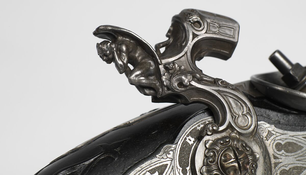 Pair of Percussion Target Pistols Made for Display at the 1844 Exposition des Produits de l'Industrie in Paris, Signed by Alfred Gauvain (French, Paris 1801–1889 Paris), Steel, wood (ebony), French, Paris