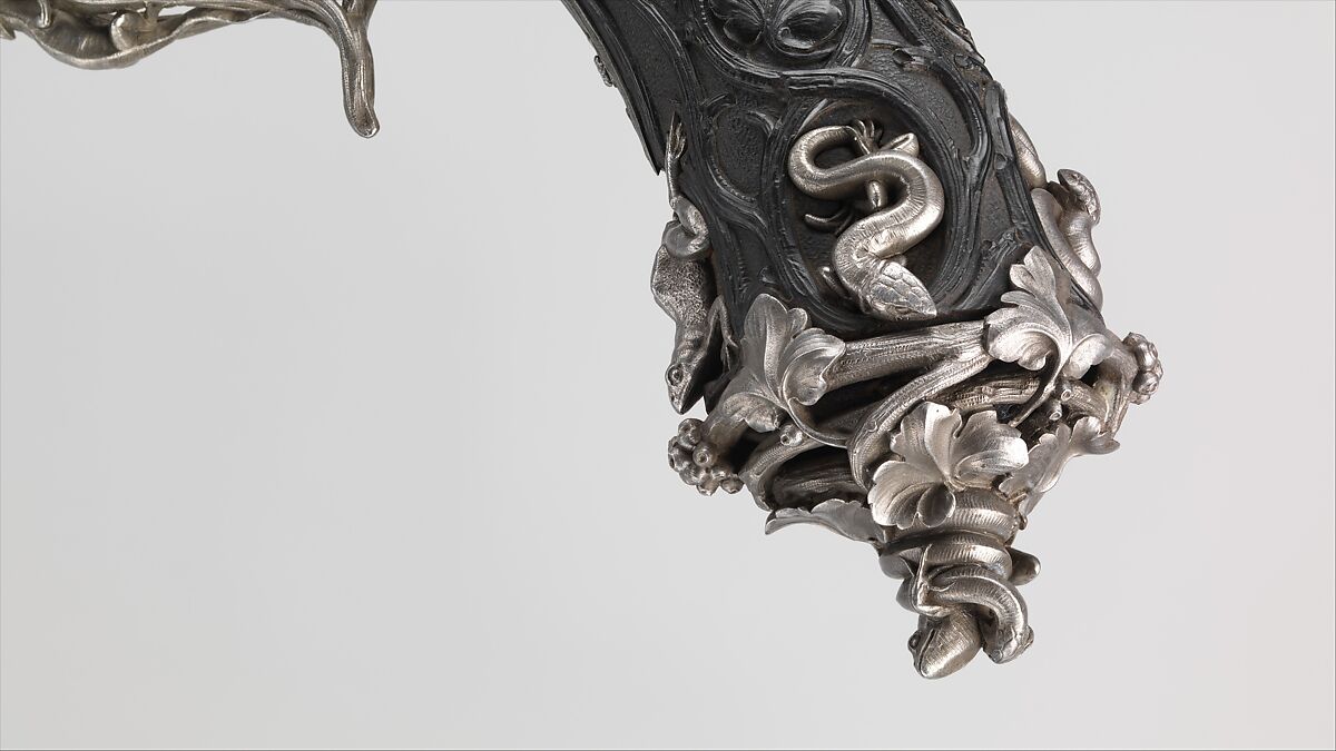 Pair of Percussion Target Pistols Made for Display at the Crystal Palace Exhibition in London, 1851, Signed by Alfred Gauvain (French, Paris 1801–1889 Paris), Steel, wood (ebony), gold, French, Paris