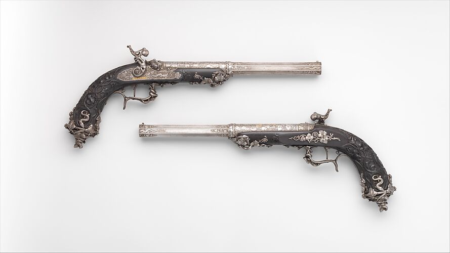 1859 Dated Cased Pair of LePage Moutier Dueling Pistols