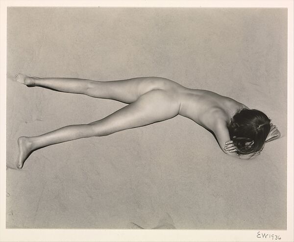 Nude on Sand, Oceano, Edward Weston (American, Highland Park, Illinois 1886–1958 Carmel, California), Gelatin silver print 