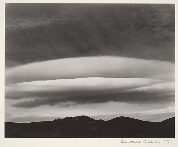 Sunset Over Panamints, Death Valley, Edward Weston (American, Highland Park, Illinois 1886–1958 Carmel, California), Gelatin silver print 
