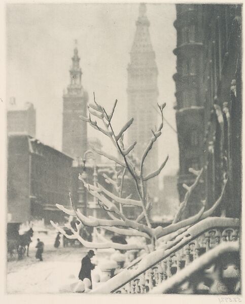 Two Towers - New York, Alfred Stieglitz (American, Hoboken, New Jersey 1864–1946 New York), Photogravure 