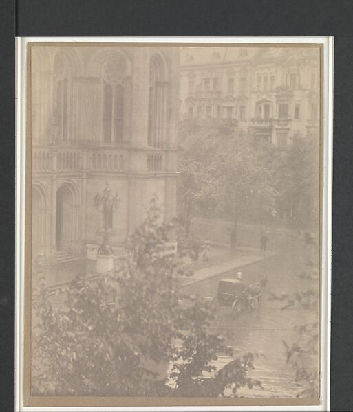 Snapshot - From My Window, Berlin, Alfred Stieglitz (American, Hoboken, New Jersey 1864–1946 New York), Photogravure 
