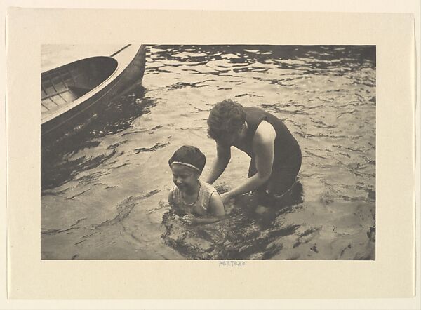 The Swimming Lesson, Alfred Stieglitz (American, Hoboken, New Jersey 1864–1946 New York), Photogravure 