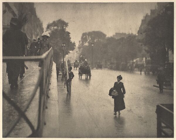 A Snapshot, Paris, Alfred Stieglitz (American, Hoboken, New Jersey 1864–1946 New York), Photogravure 