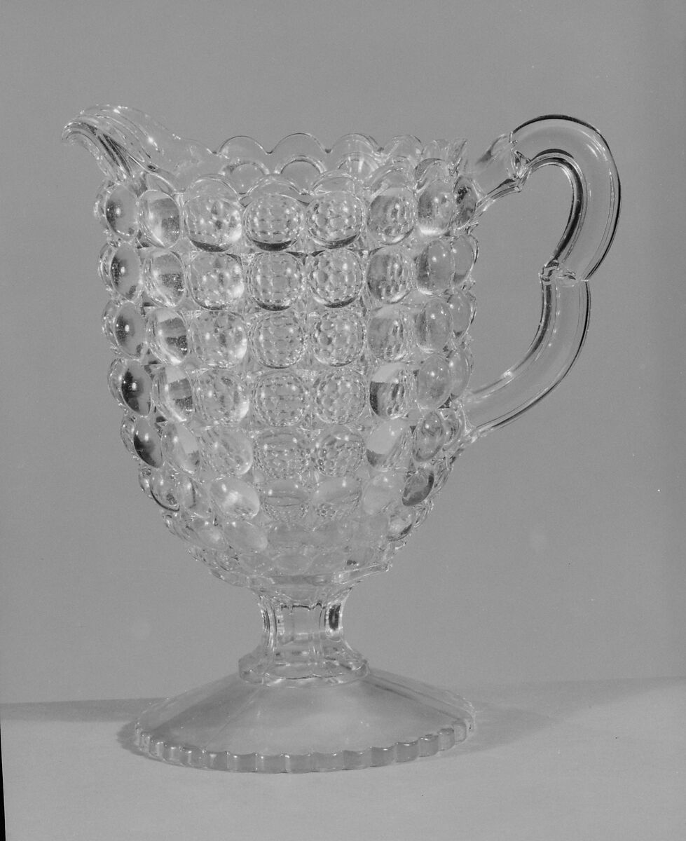 Creamer, Richards and Hartley Flint Glass Co. (ca. 1870–1890), Pressed yellow glass, American 