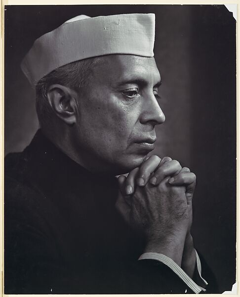 Jawaharlal Nehru, Yousuf Karsh (Canadian (born Armenia), Mardin 1908–2002 Boston, Massachusetts), Gelatin silver print 