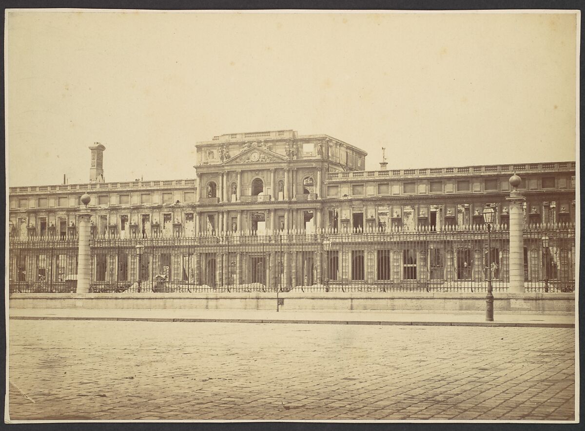 [The Tuileries after the Commune], Hippolyte-Auguste Collard (French, 1811–1887), Albumen silver print from glass negative 