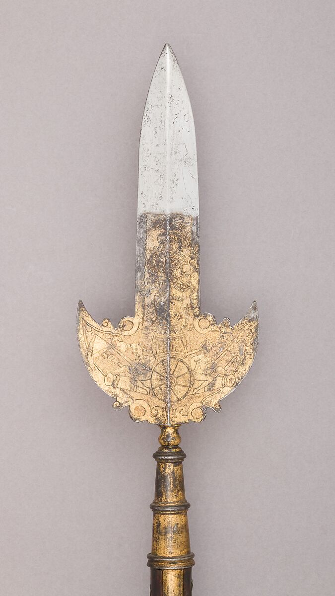 Partisan, Steel, wood (cherry), iron, gold, Austrian