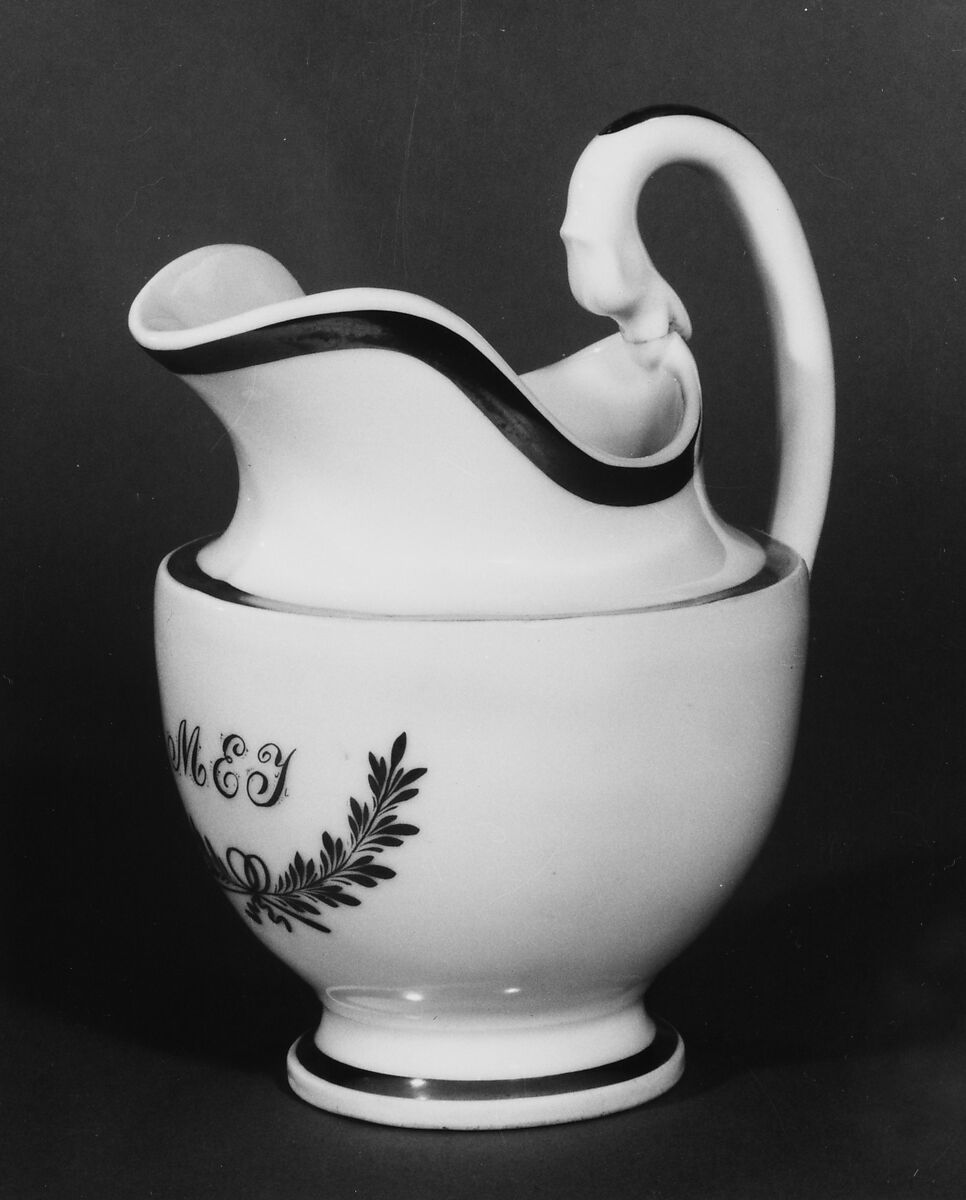 Creamer, Tucker Factory (American, 1826–1838), Porcelain, American